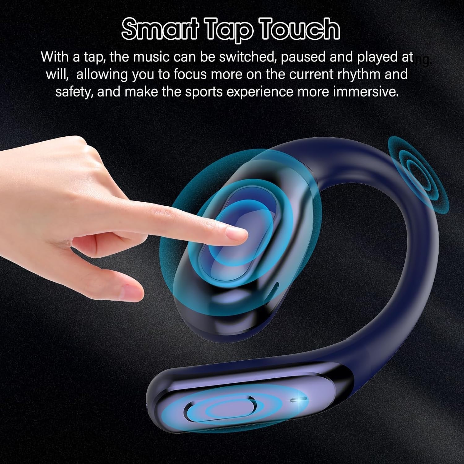 Open Ear Headphones Bluetooth 6.0 Immersive Stereo, 2026 Wireless Sports Earb…