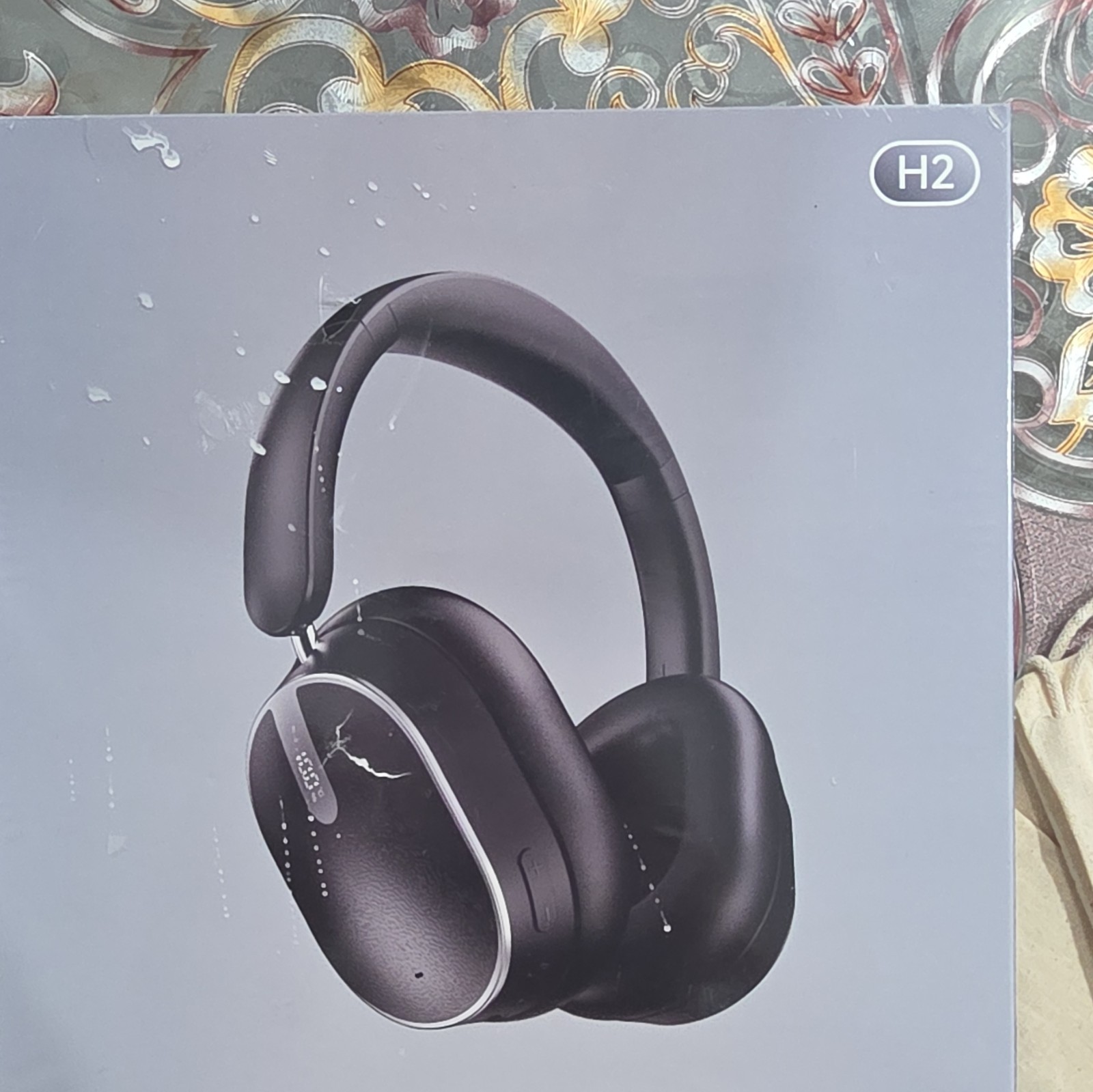 Picun H2 Bluetooth Wireless Over-Ear Headphones w/ Built-In Mic, Black
