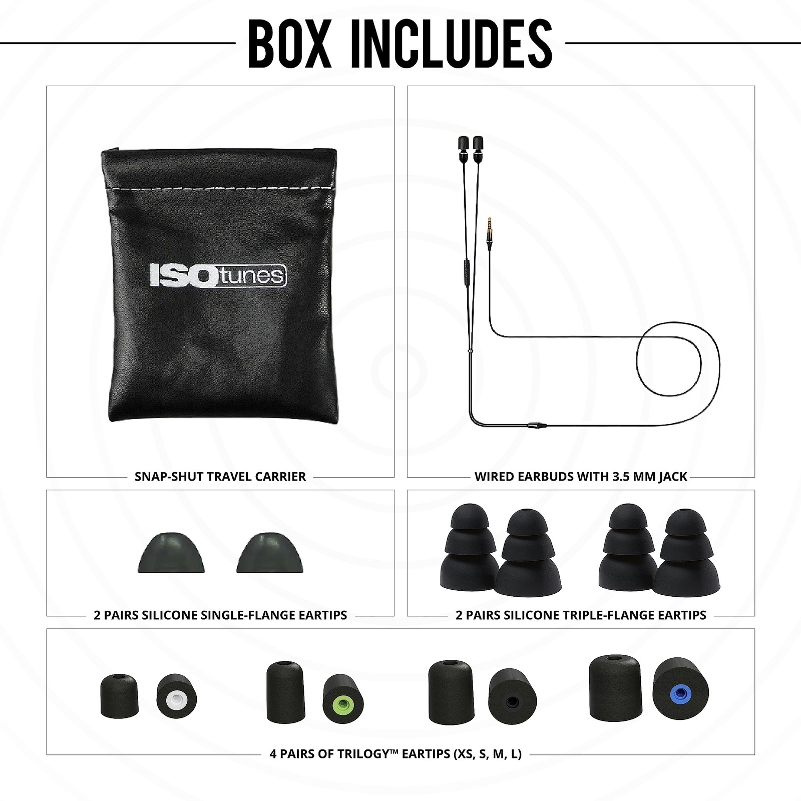 ISOtunes Wired Earplug Headphones, Recently 1 Count (Pack of 1), Black