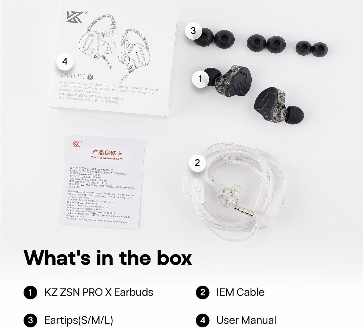 Linsoul KZ ZSN PRO X Dual Driver 1BA+1DD Hybrid Metal Earphones HiFi in-Ear Moni