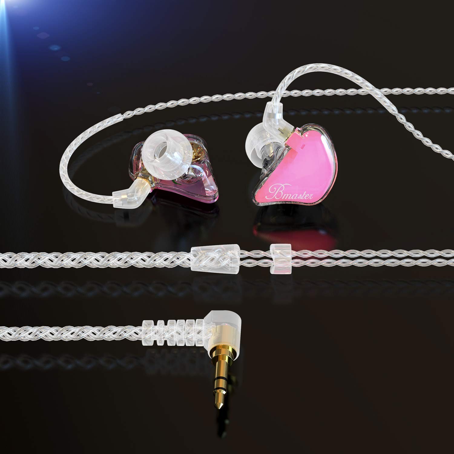 Triple Driver In-Ear Monitor Headphones, Detachable MMCX Cables, Musician Earpho