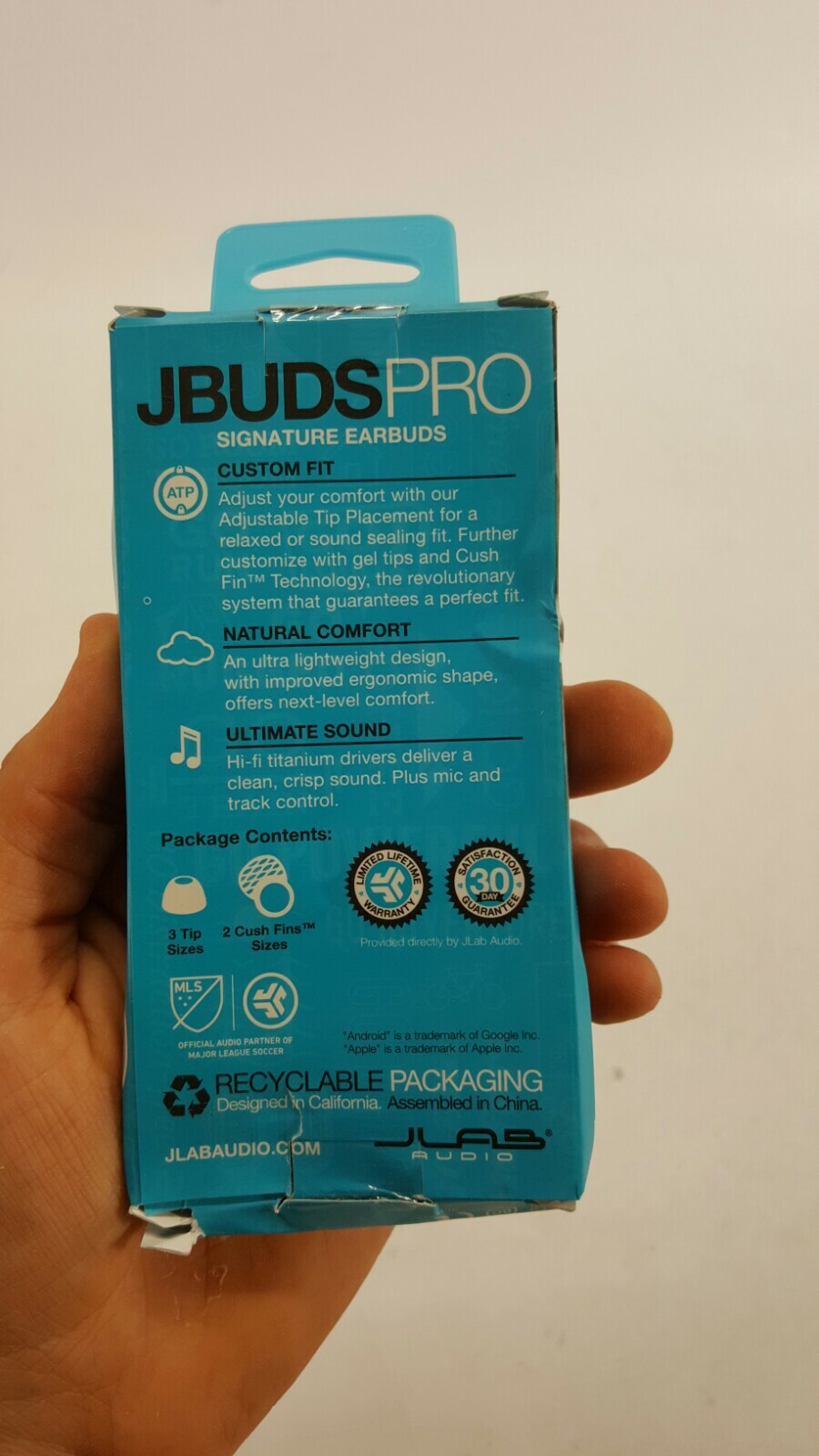 JLAB JBuds Pro Signature Earbuds Titanium 10mm Drivers Music Control PACK OF 3