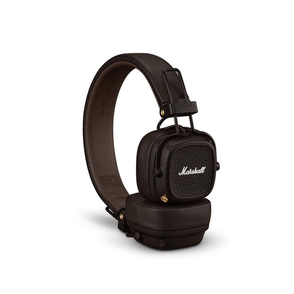 Marshall Major V On-Ear Wireless Bluetooth Headphones (Brown)