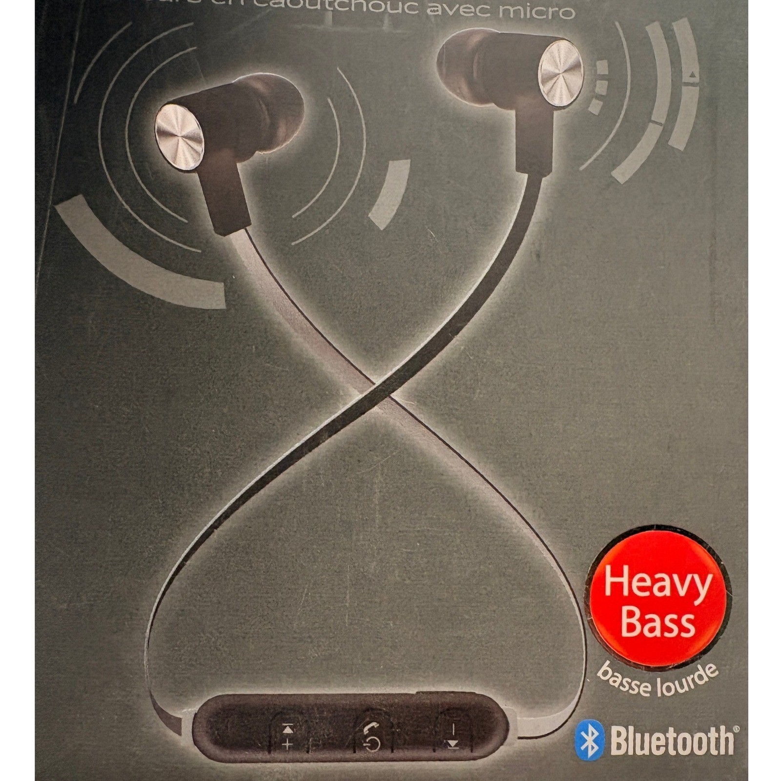 Maxell Bass 13 Wireless Rubberized Earbuds with Mic Bluetooth Black B13-EB2