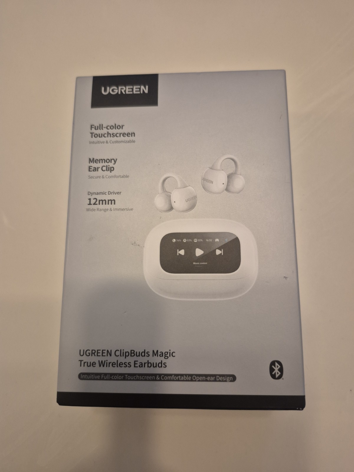 NEW Sealed UGREEN ClipBuds Magic OpenEar Wireless Earbuds Touchscreen Case WS208