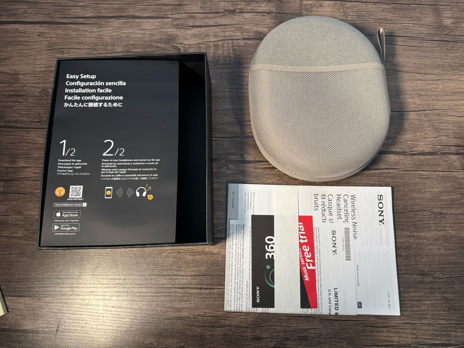 Sony WH-1000XM4 Wireless Noise Canceling Over-Ear Headphones Silver NEW OPEN BOX