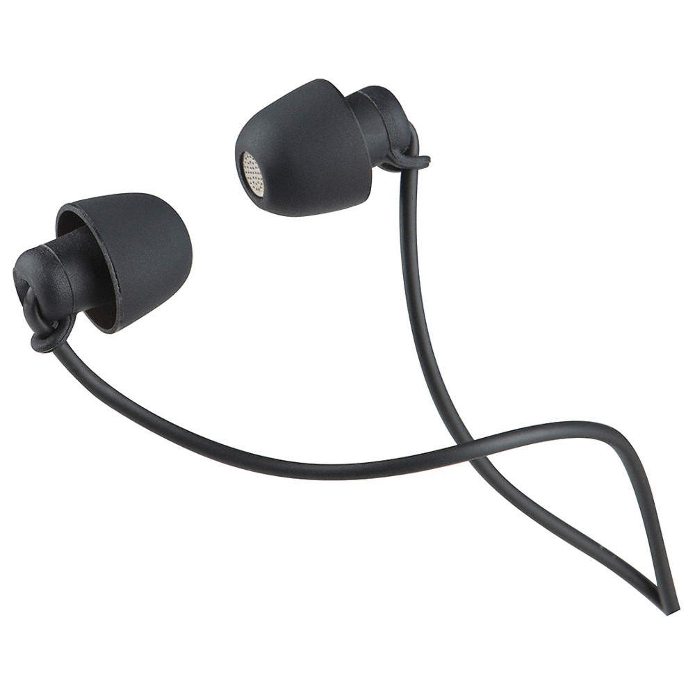 MOBILESPEC MBS10301 Wired Earbuds,Silicone,110VAC,Black 55FC51