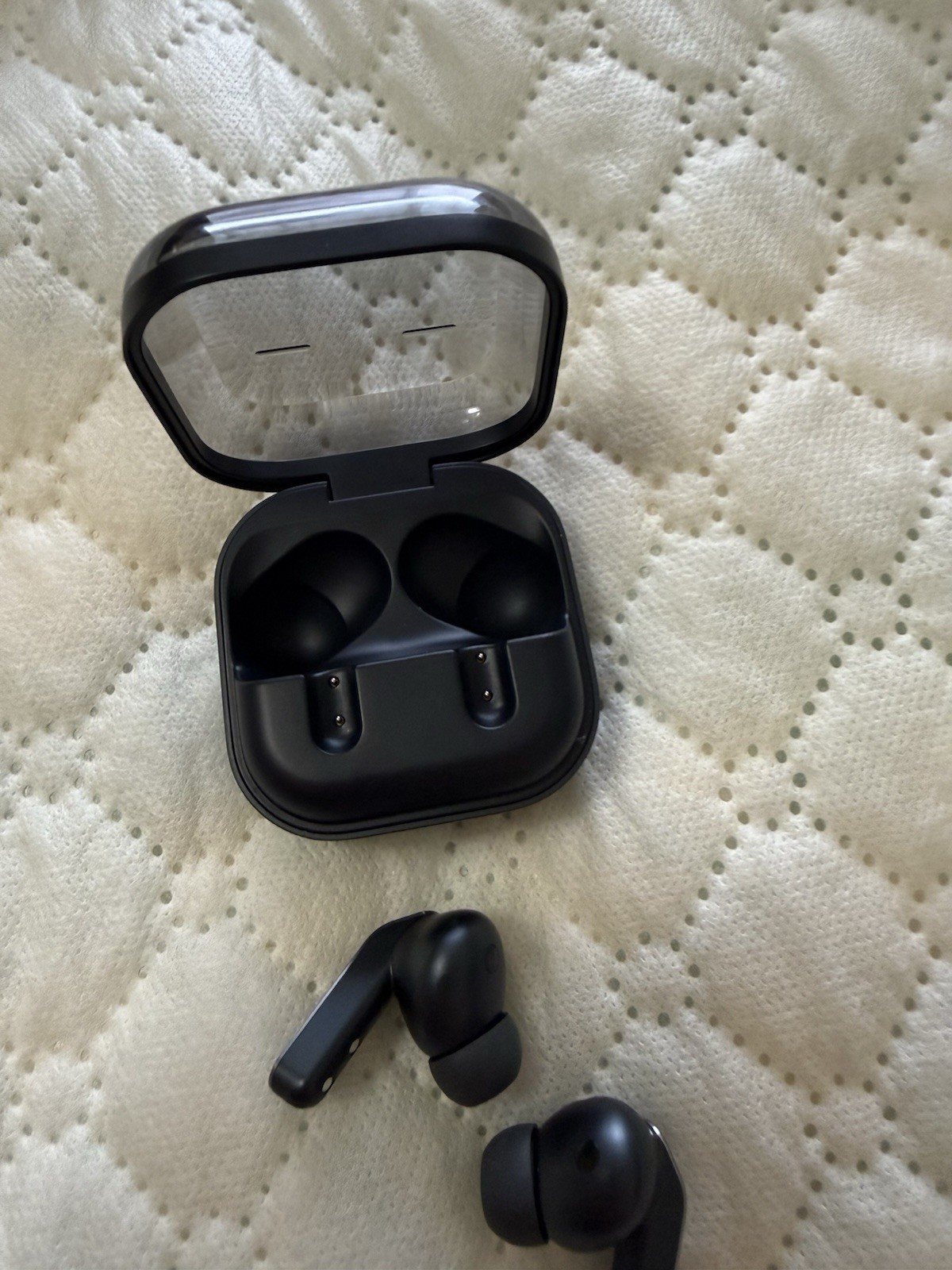 Black Samsung Galaxy buds4 pro