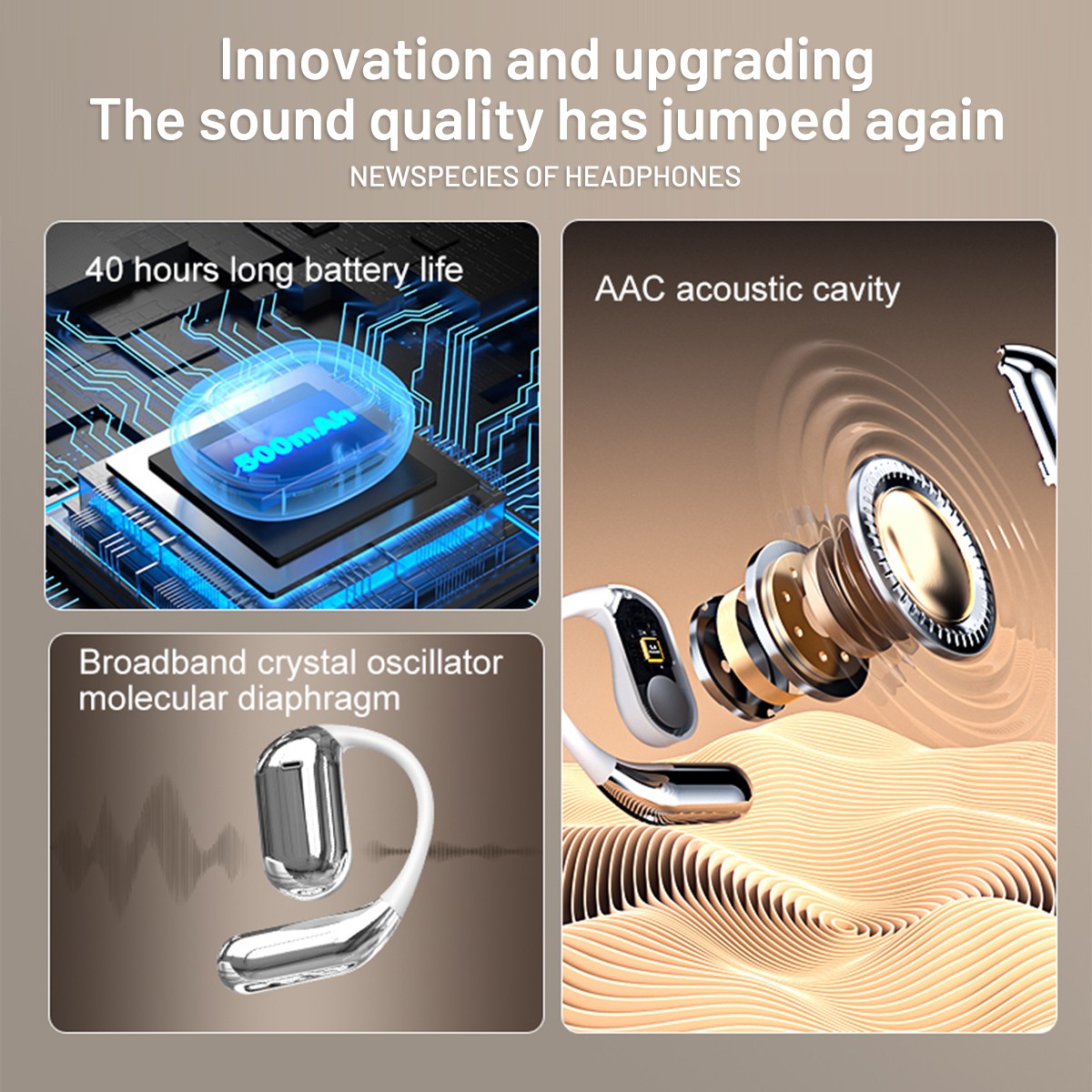 New Wireless Earbuds w/ LCD Touch Screen Bluetooth 5.4 Low Latency Game Mode ANC
