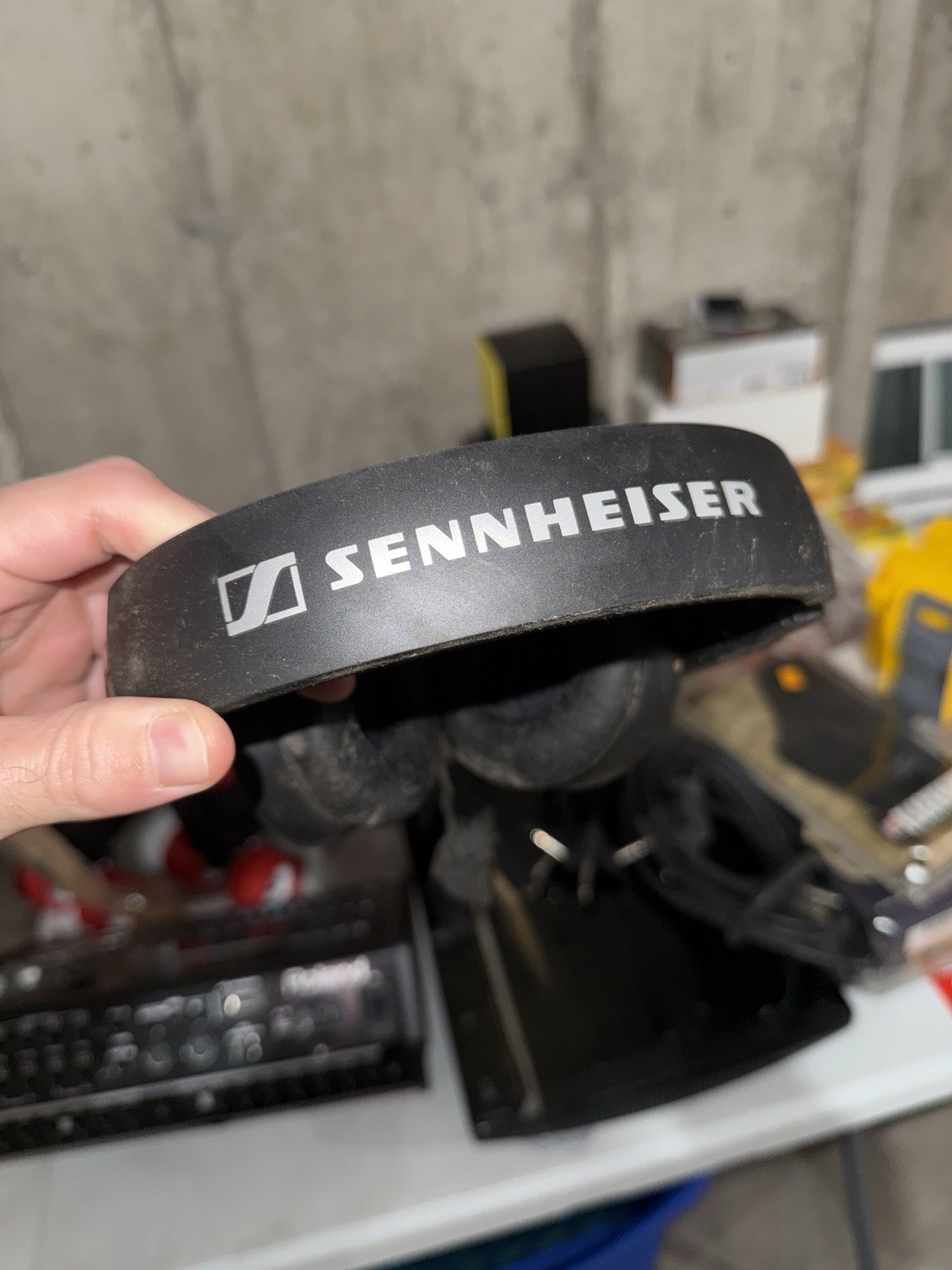 Sennheiser HD 205 Headphones Black and Silver Color