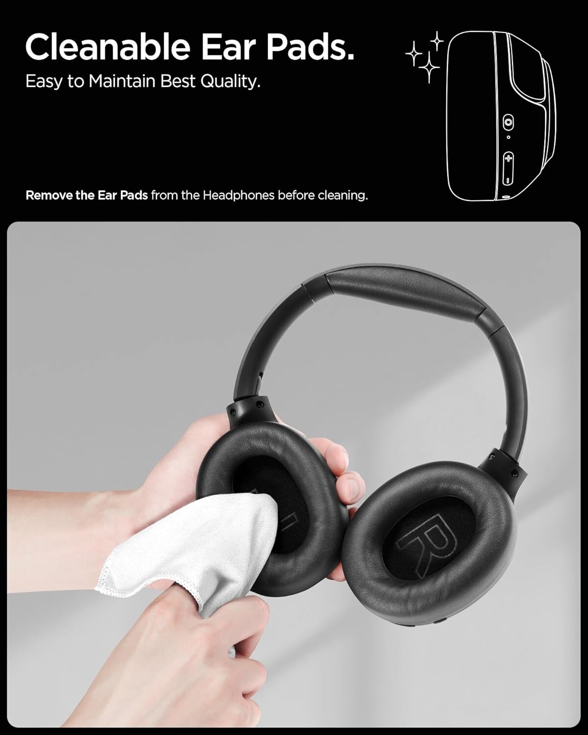 Spigen Audio Newly Launched SA-HP P10 Wireless Over Ear Headphones with 60H Play