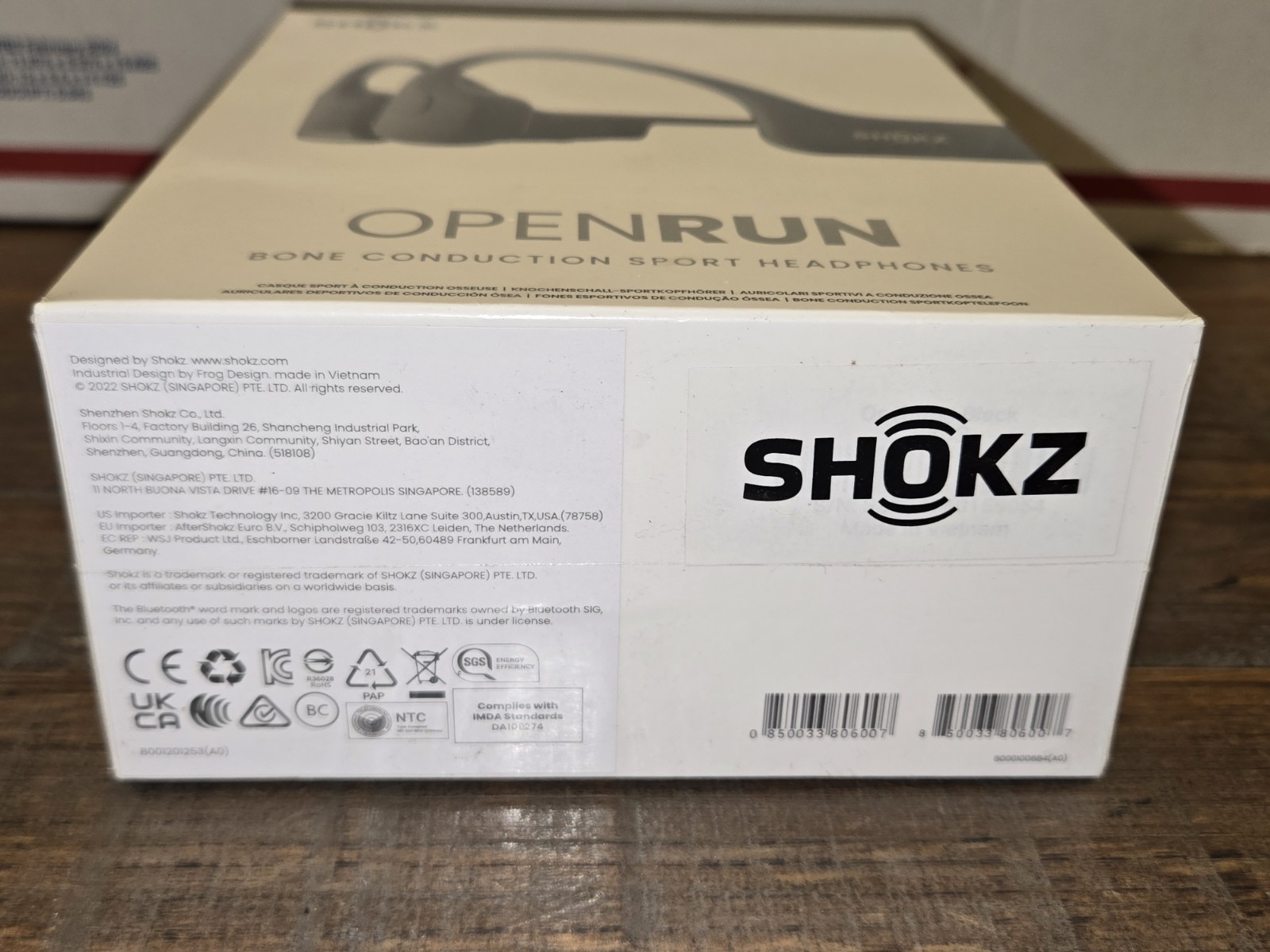 New & Sealed! AfterShokz SHOKZ In-Ear Bluetooth Headphones Black Model S803