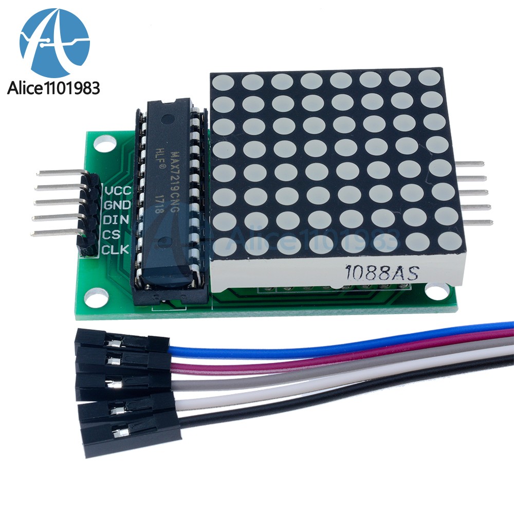 100pcs MAX7219 Dot led matrix module MCU control LED Display module
