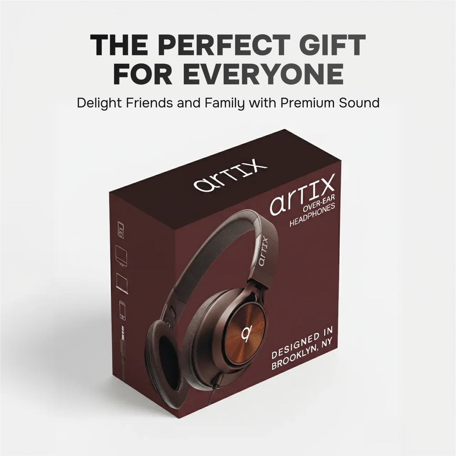 Wired Over-Ear Headphones with Mic & Volume Control for Adults & Kids – 3.5mm Ja