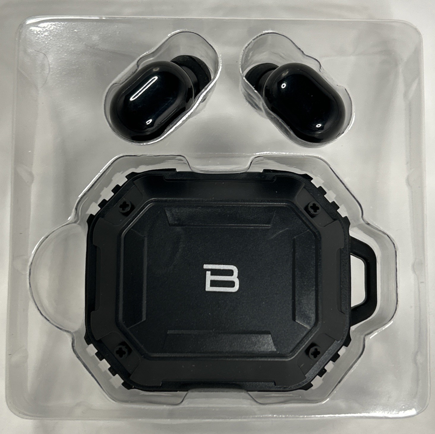BYTECH RUGGED TRUEWIRELESS EARBUDS IPX4-Black-Works With Siri&Google Assistant