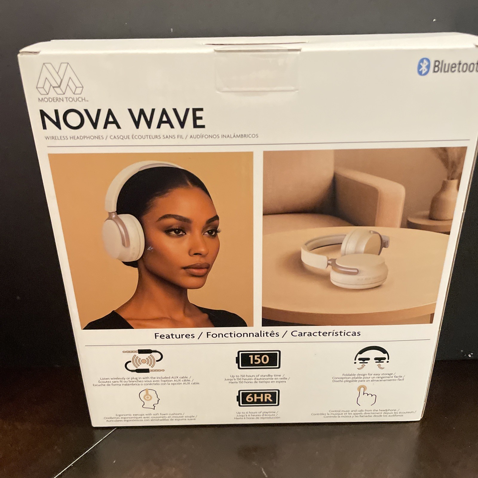 Modern Touch, 2 In 1 Nova Wave Wireless And Wired Headphones
