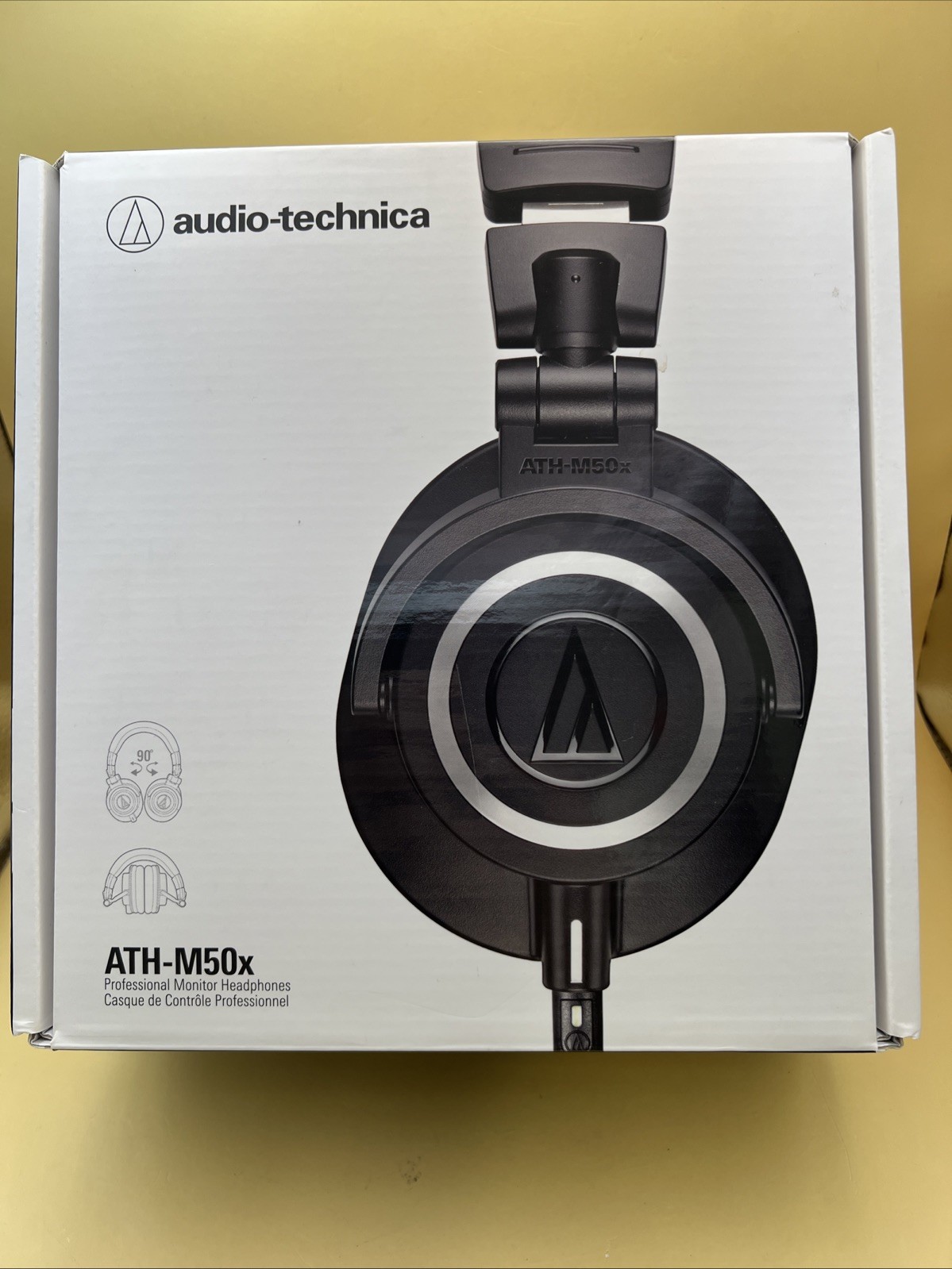 Audio-Technica ATH-M50X Professional On The Ear Headphones – Black