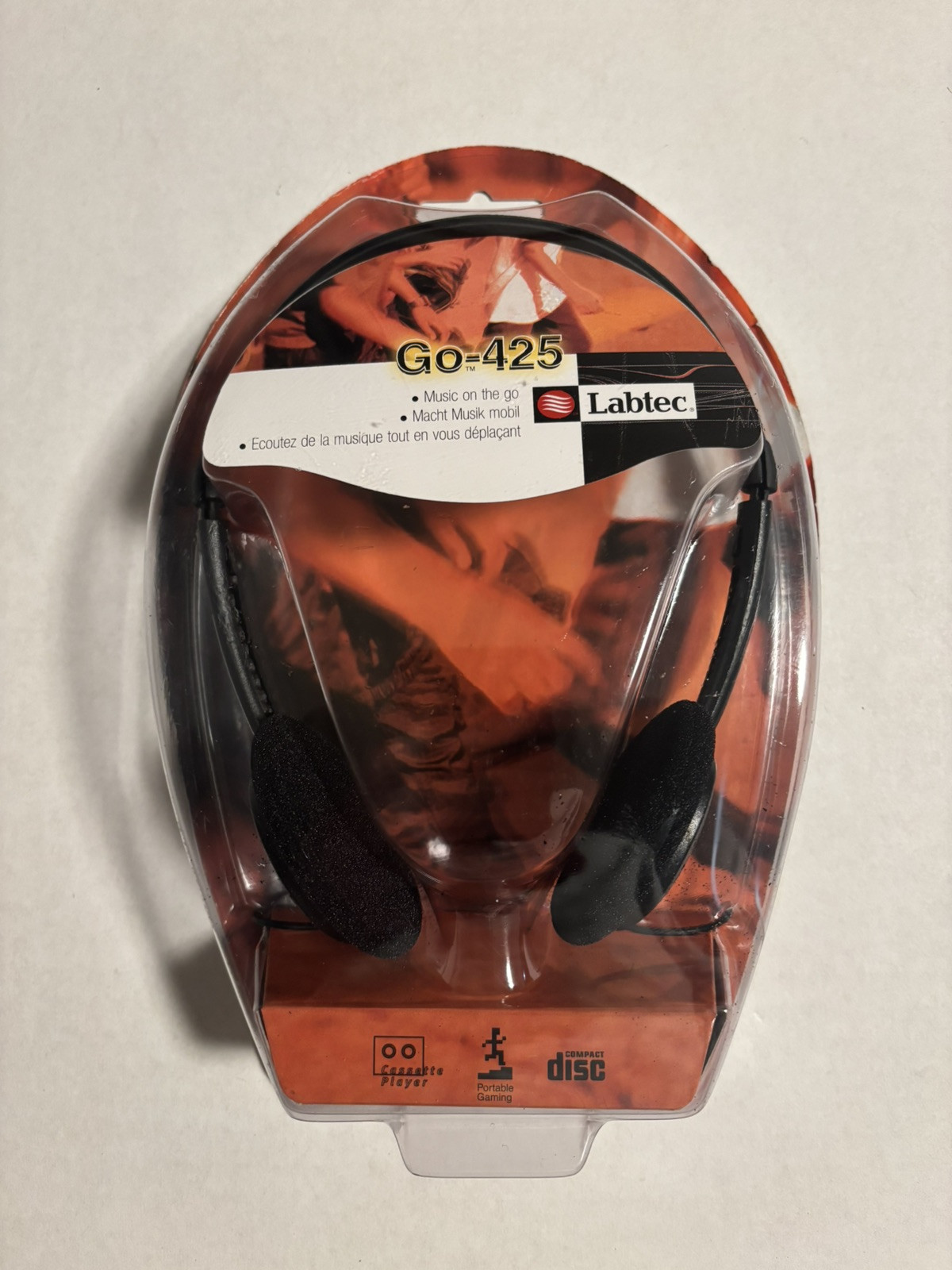 Labtec Inc. Go-425 Wired Headband Headphones (2000) Black ~ Brand New *Sealed