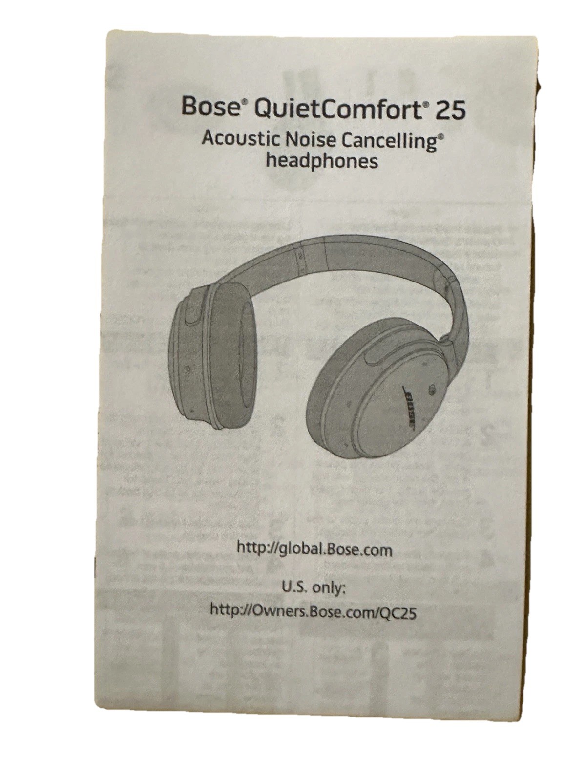 Bose QuietComfort QC25 Wired Noise Cancelling Headphones for Apple Devices