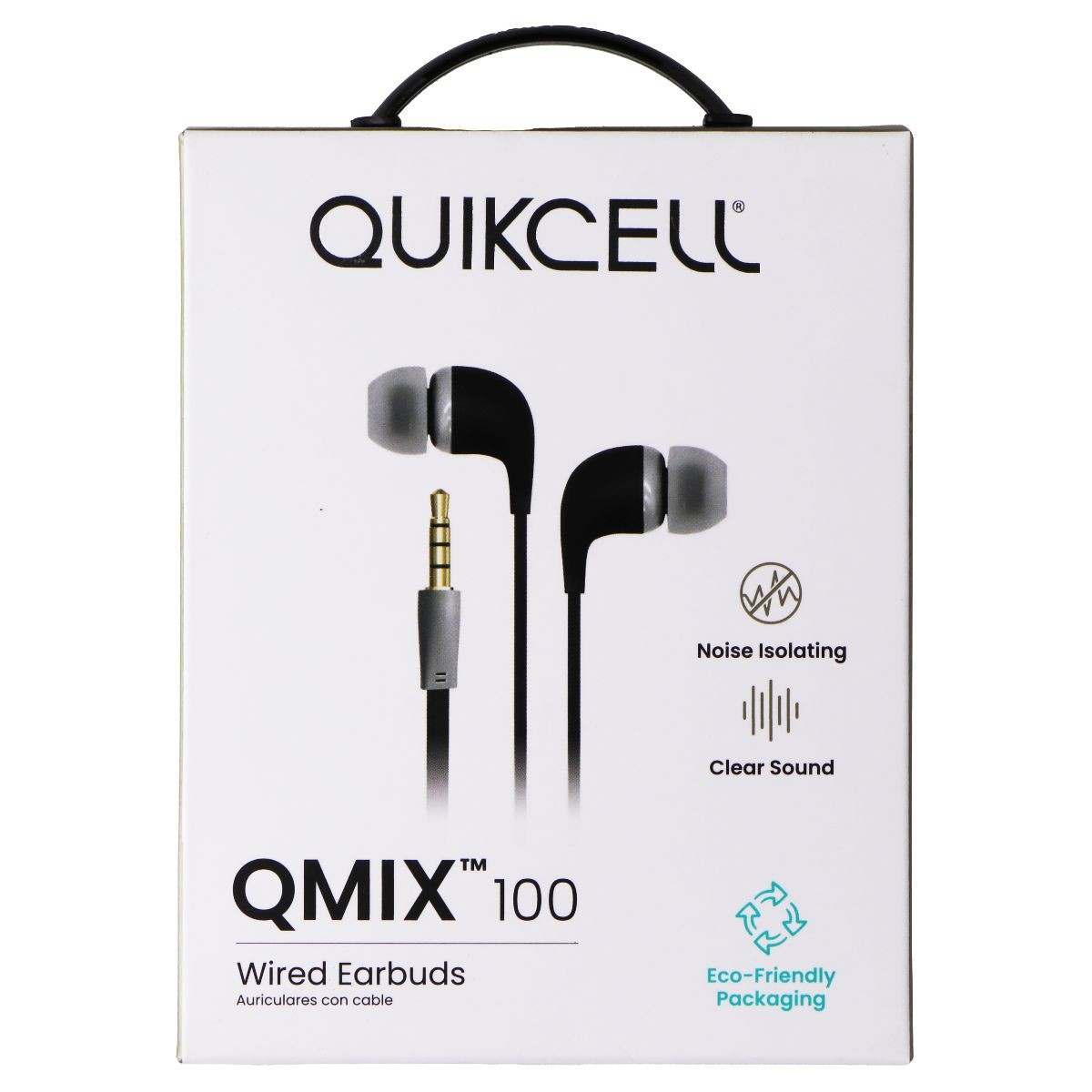 Quikcell QMIX 100 Series Wired 3.5mm Earbuds – Black