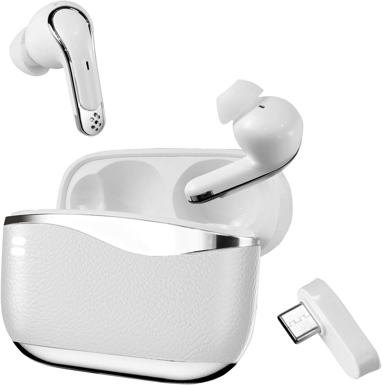 PM6 Wireless Gaming Earbuds Headphones Bluetooth 2.4Ghz for PC Switch Steam Deck