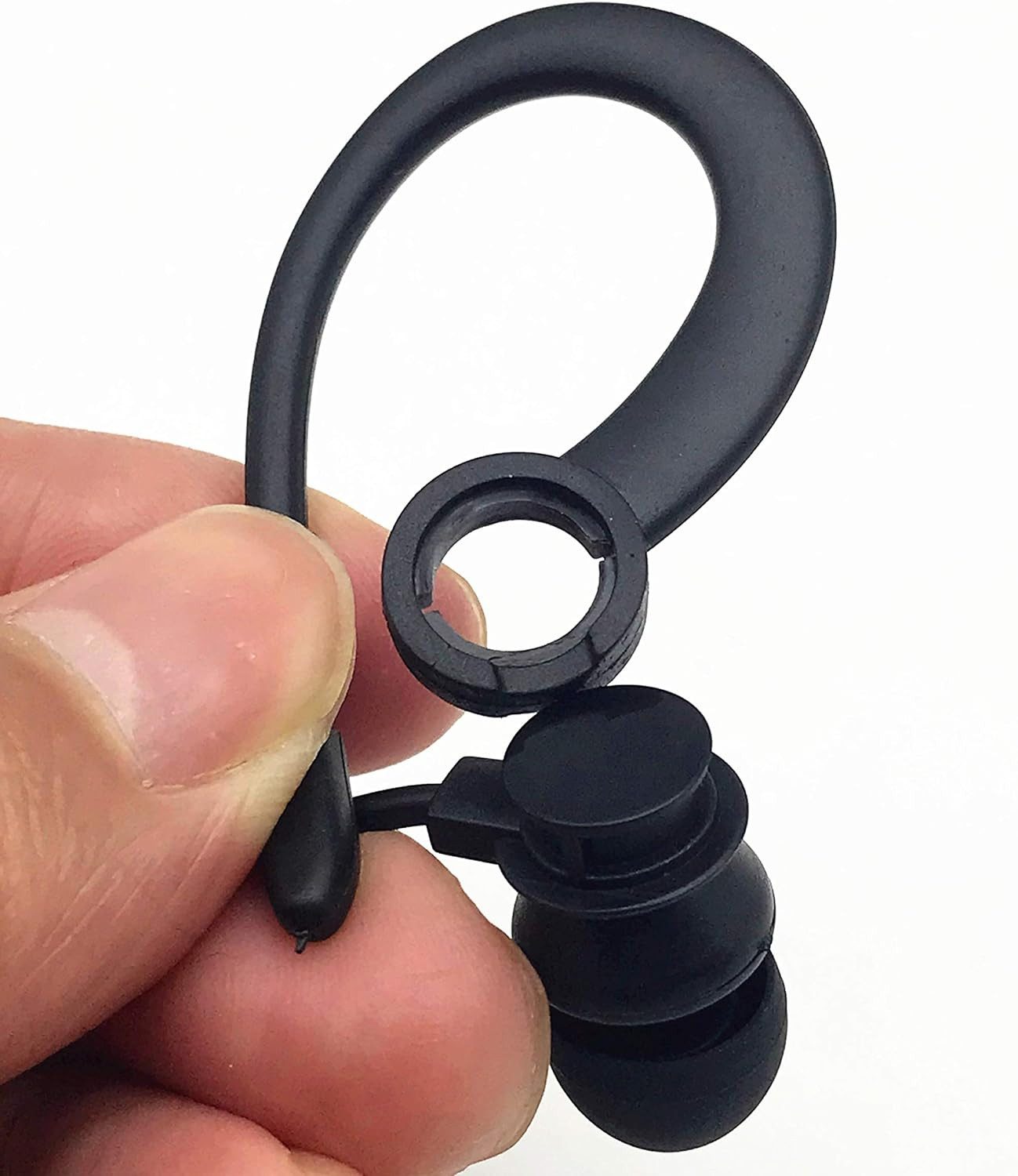 Single Side Earphone In-Ear Stereo to Mono Earbuds,3.5Mm Plug Ear Hook