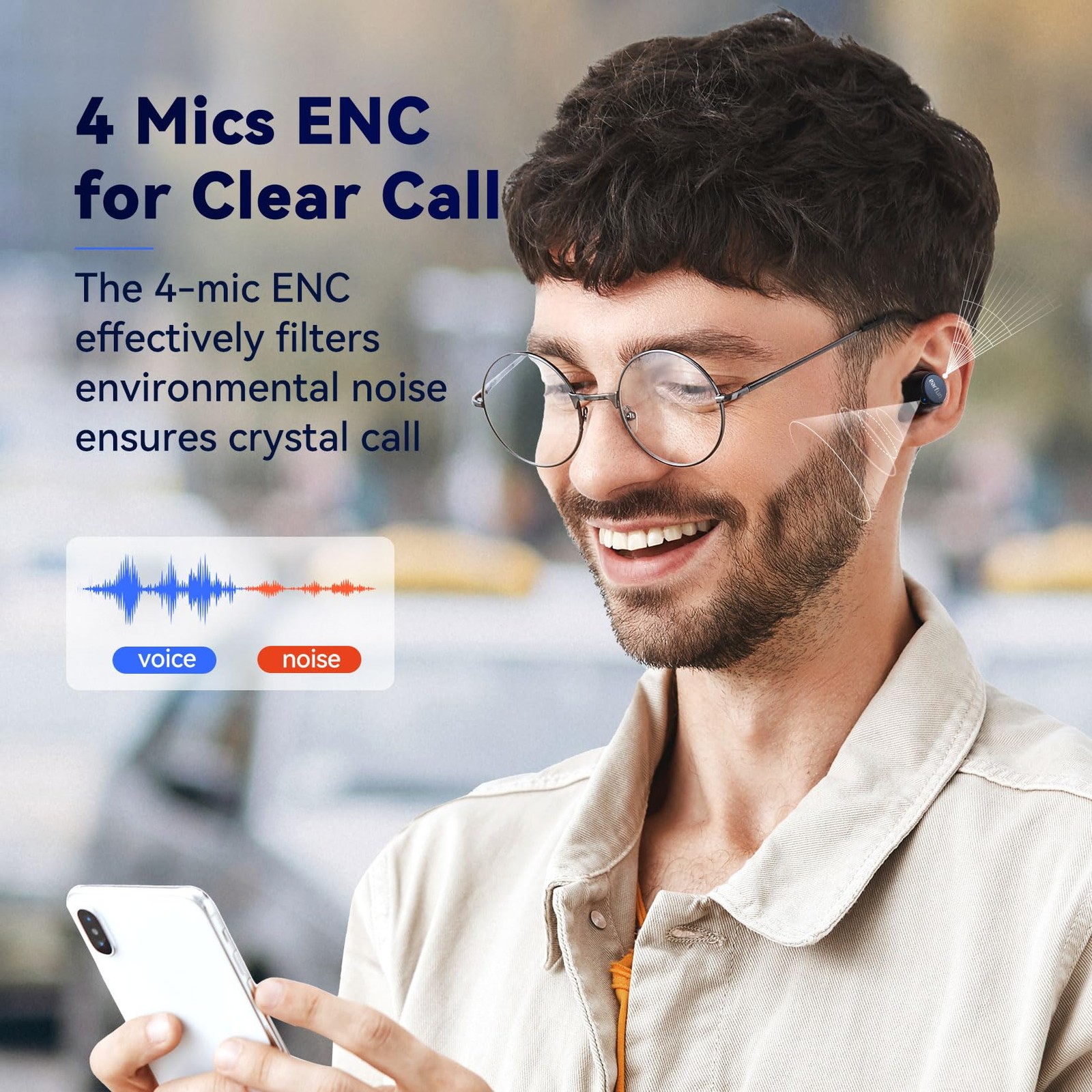 EarFun Free 2S Wireless Earbuds, [Upgraded Version] Bluetooth Small, Black