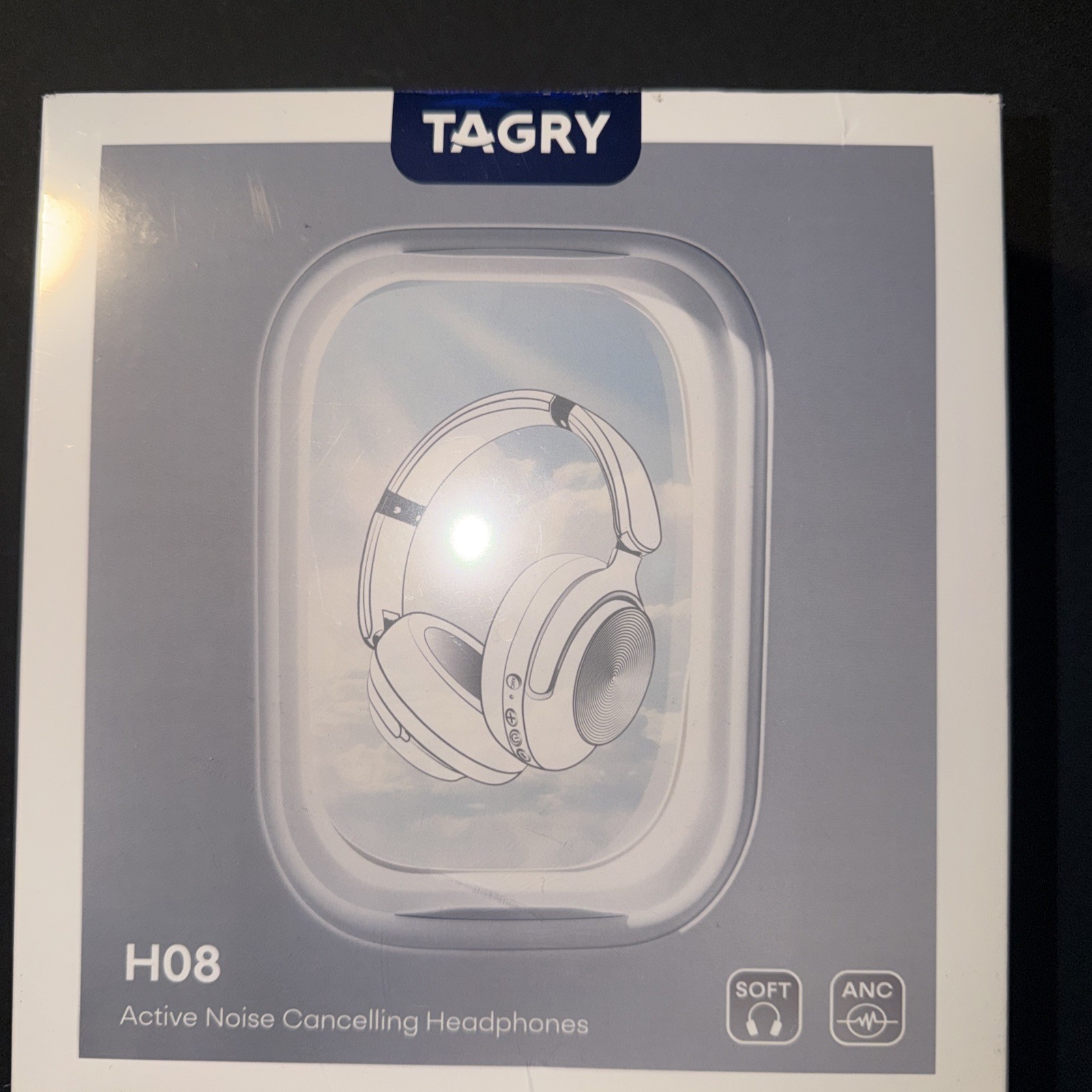 New TAGRY H08 Active Noise Cancelling Headphones Over Ear Bluetooth Sealed