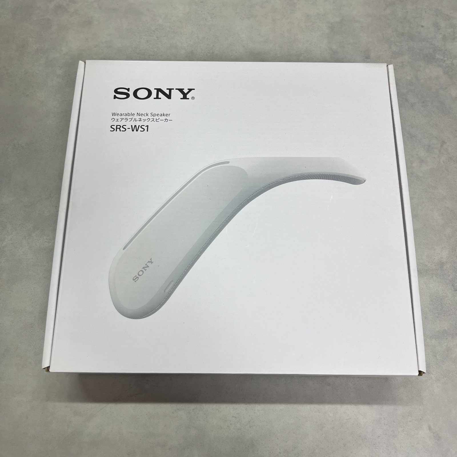 SONY Japan Wearable Neck Speaker SRS-WS1 for TV Game Movie with Vibration New!!