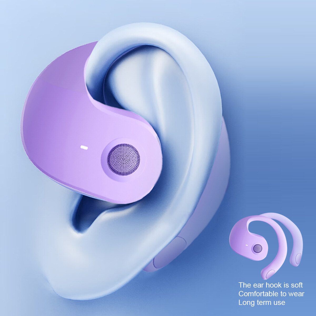 Wireless Bluetooth Earphones Headphones Sports Ear Hook Running Bass Earbuds TWS