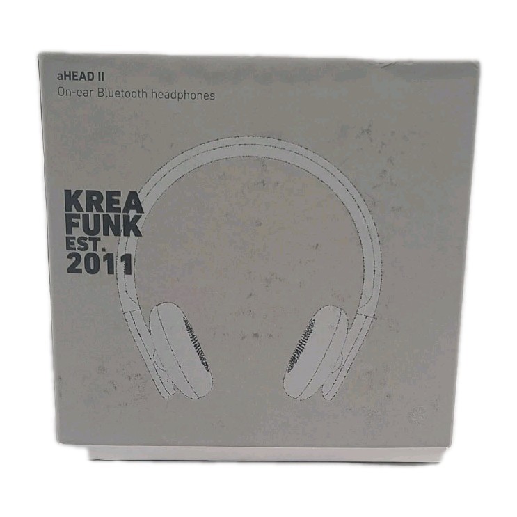 KREA FUNK aHEAD 2 On-Ear Bluetooth Headphones/ White/ Brand New Sealed