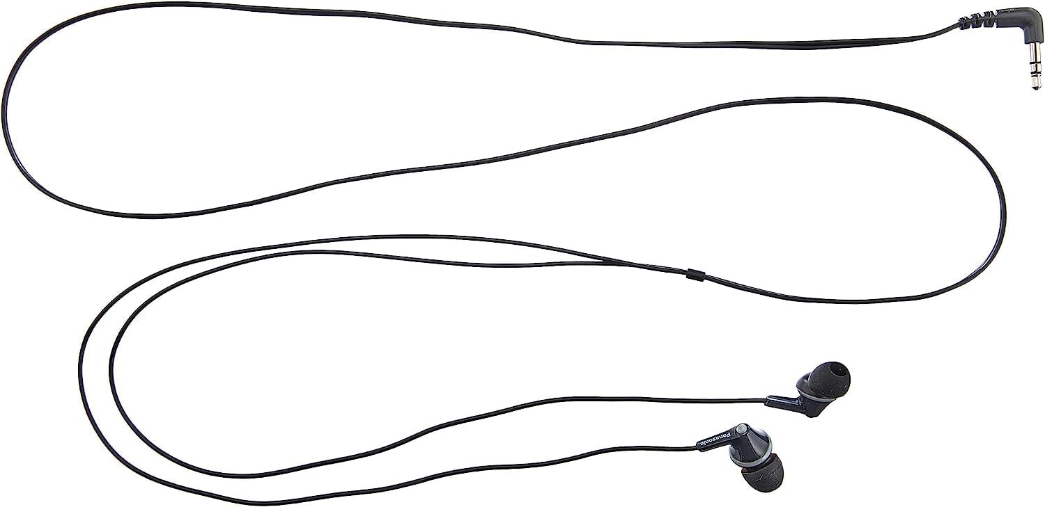 Panasonic RP HJE125 Wired Earphones ErgoFit Design 10Hz to 24kHz Black