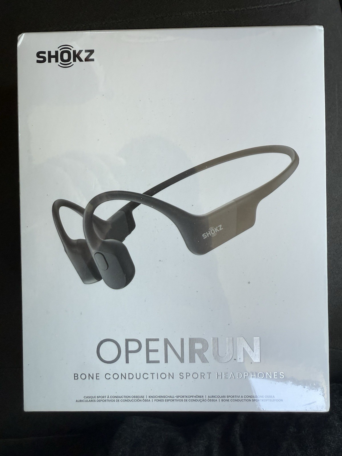 Shokz OpenRun Sport Headphones Open-Ear Bone Conduction, New