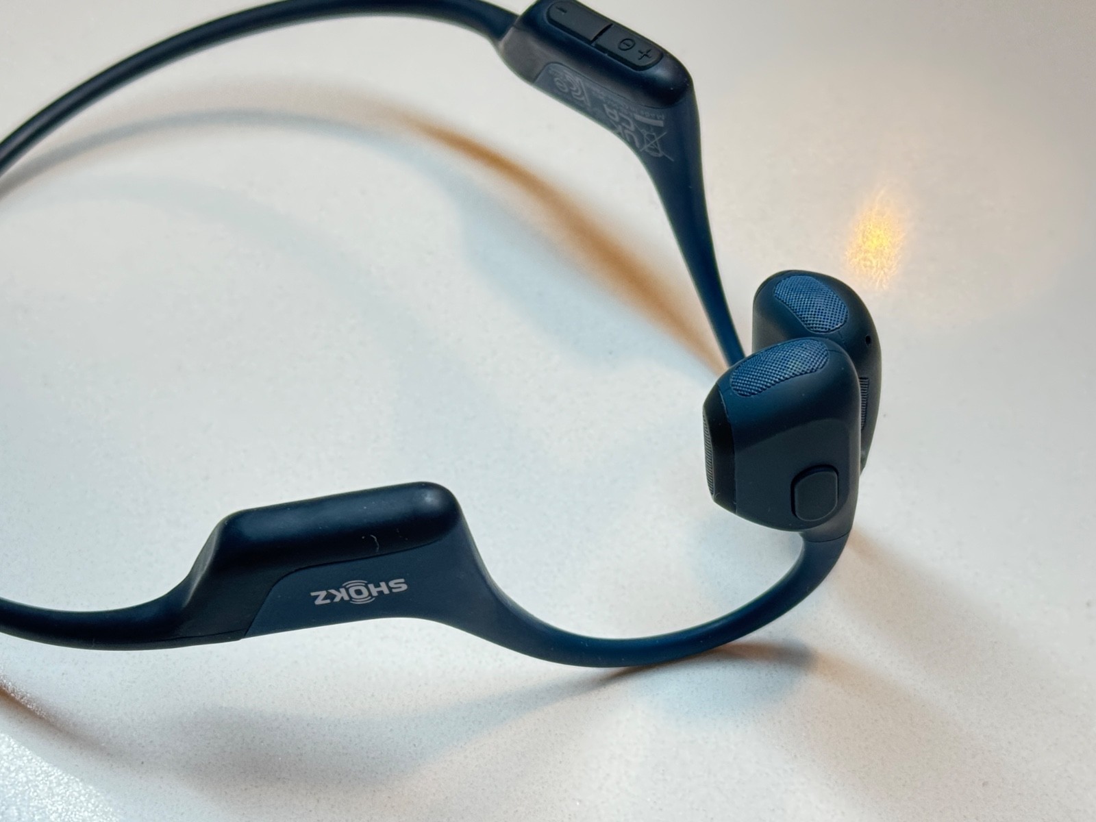 Shokz -OpenRun Pro Premium Bone Conduction Open-Ear Sport Headphones -Steel Blue