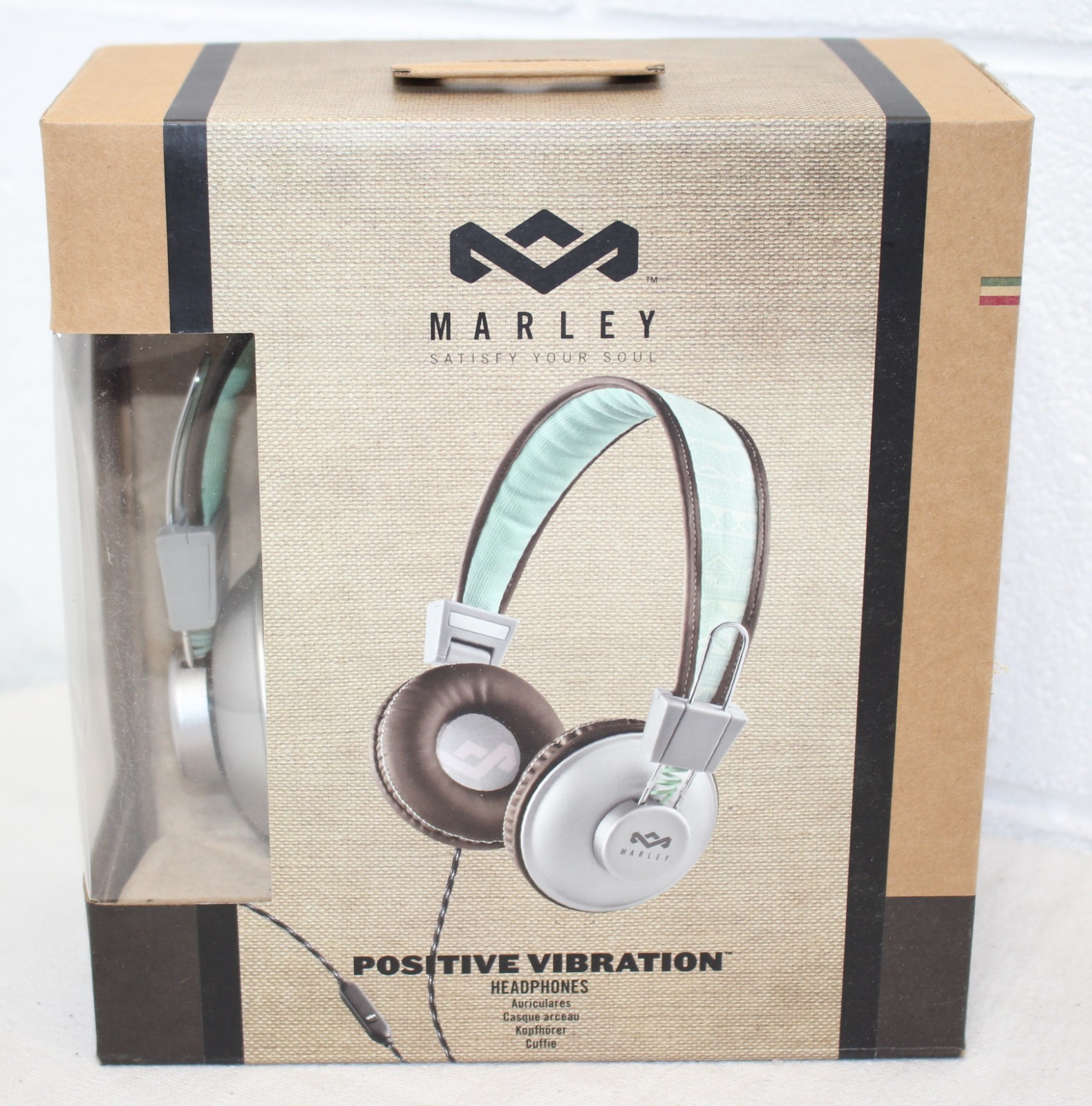 Marley Positive Vibration Headphones CORDED/WIRED, NEW!