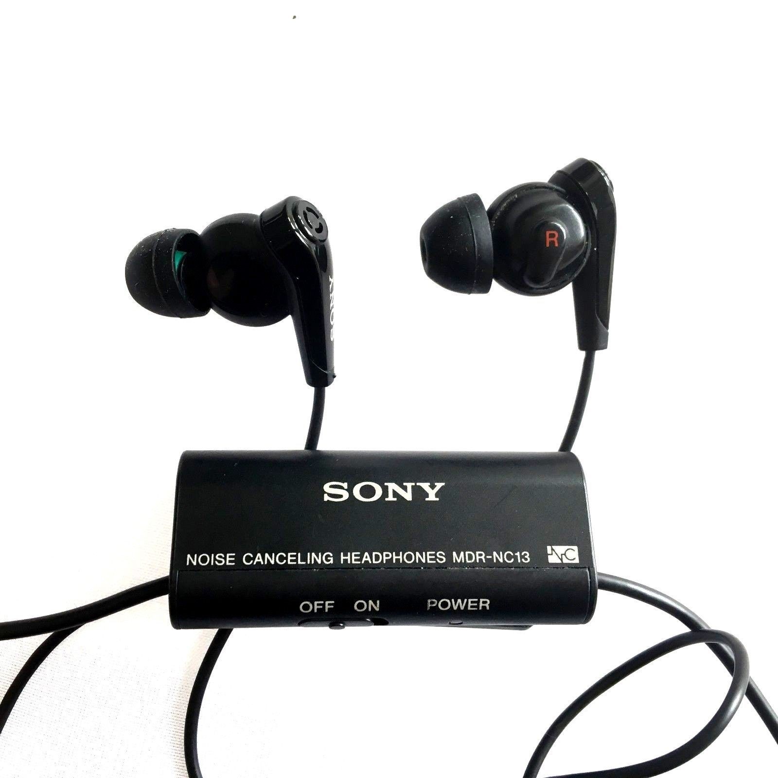 Sony MDR-NC13 In-Ear Only Noise Cancelling Headphones Earphones – Black