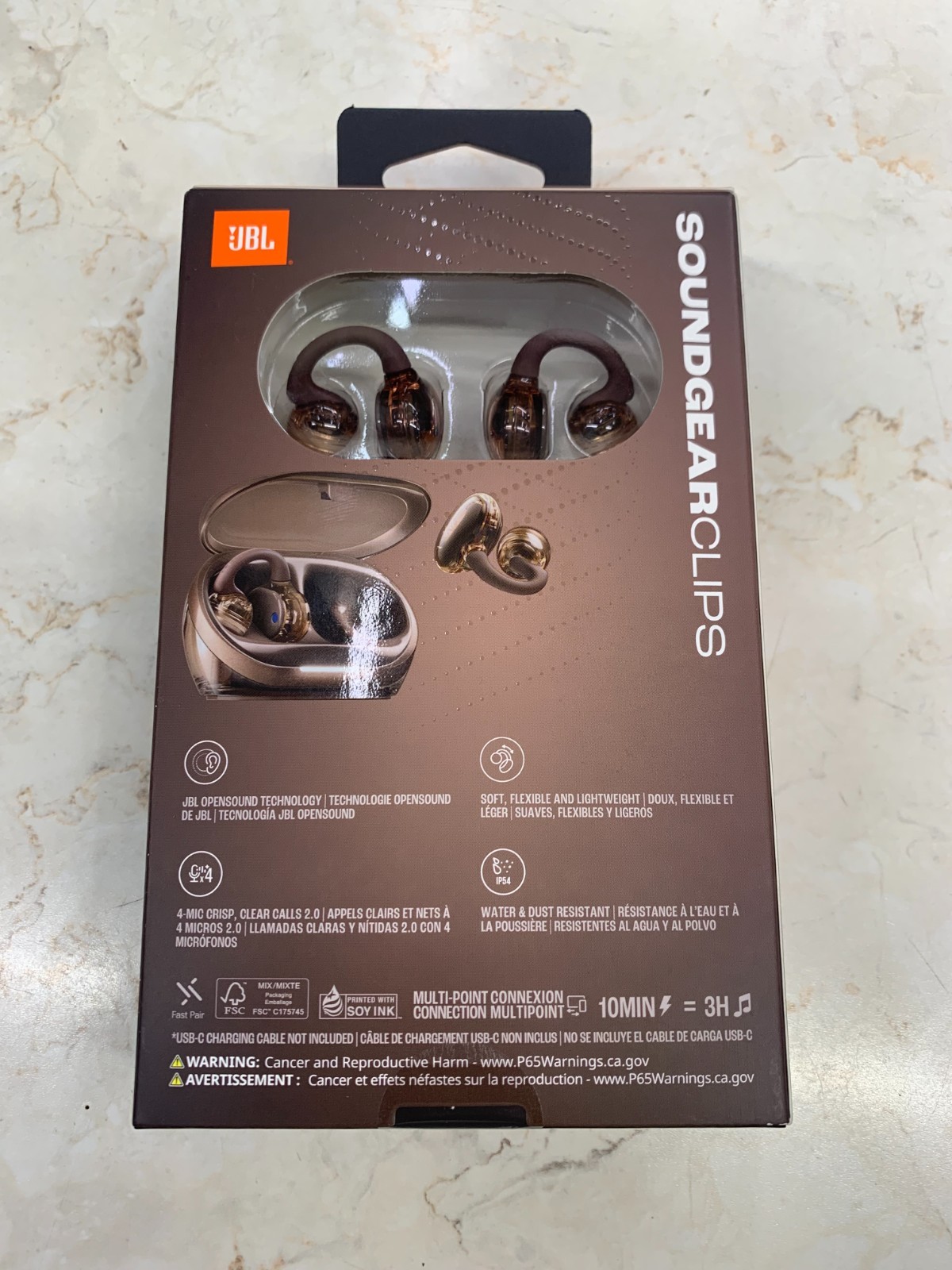 JBL Soundgear Clips True Wireless Earbuds – Copper