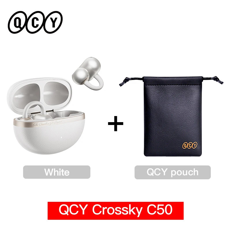 QCY Crossky C50 Open Ear Wireless Earbuds Bluetooth 6.0 35H AI Call