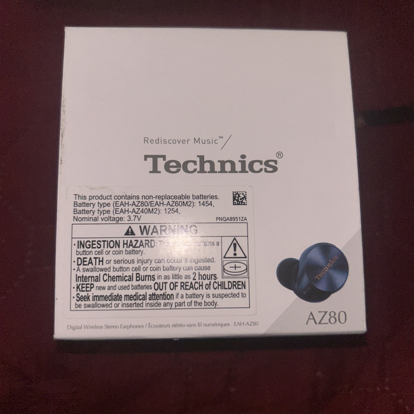 Technics EAH-AZ80 Wireless Noise Cancelling Earbuds – Midnight Blue