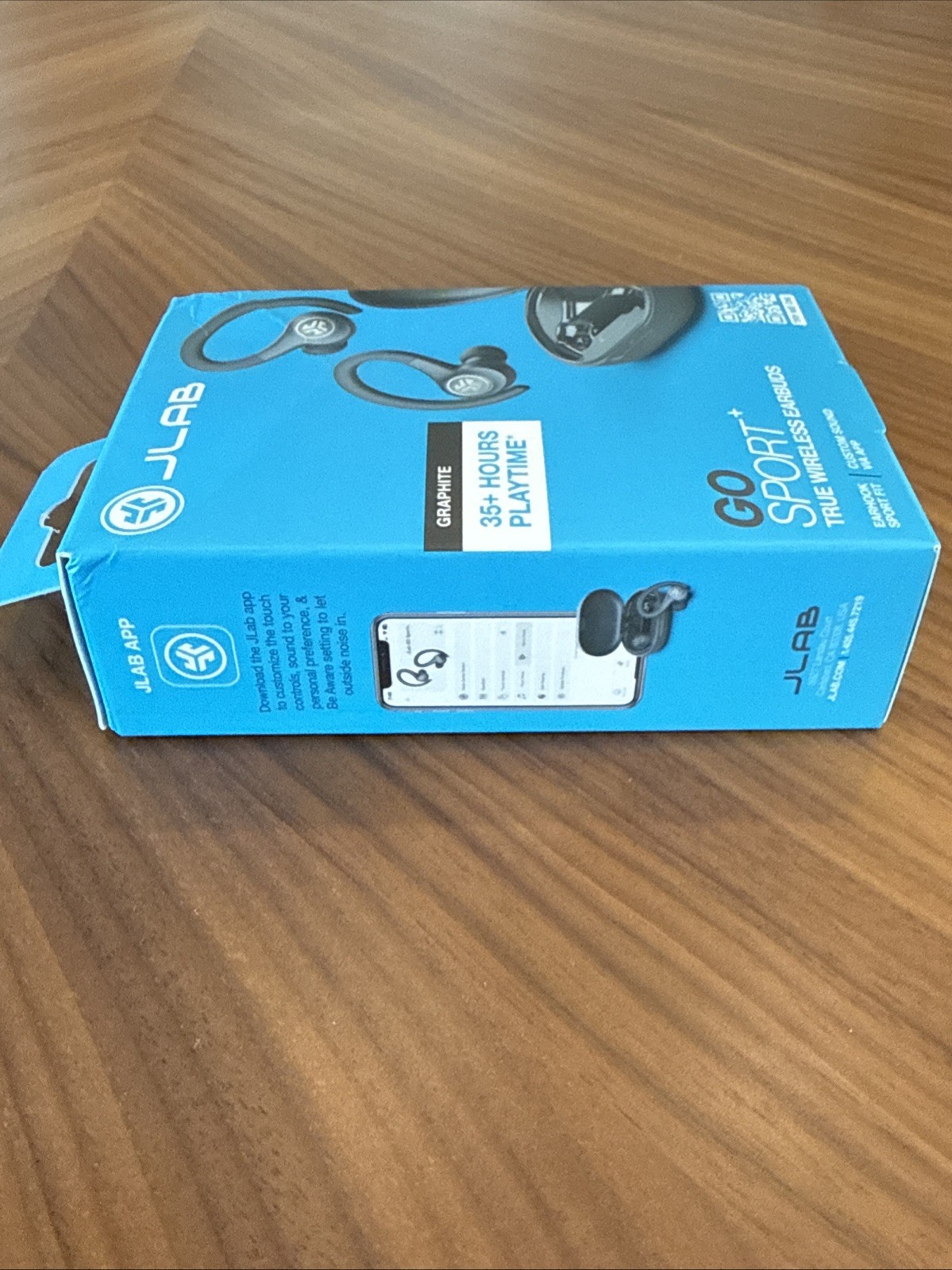 JLab Go Sport+ True Wireless Bluetooth Earbuds Charging Case Graphite Brand New