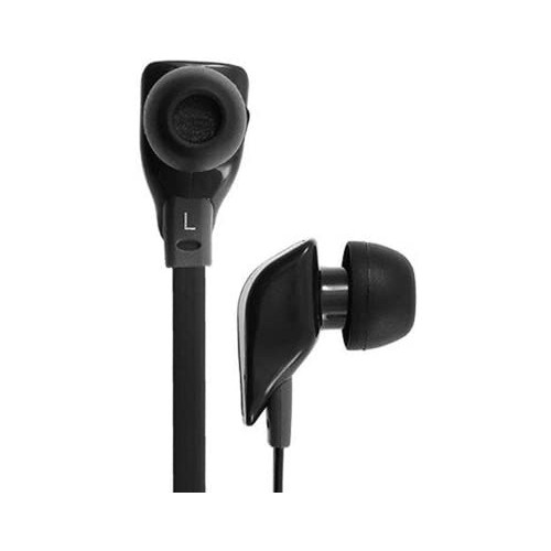 T-Mobile Stereo Headset, Tangle Free Cord – Flat Cable Headphones – Black