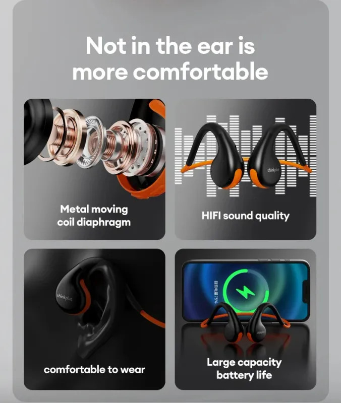 Genuine Lenovo X7 Airborne Headphones Bluetooth 5.3 Wireless Earphones