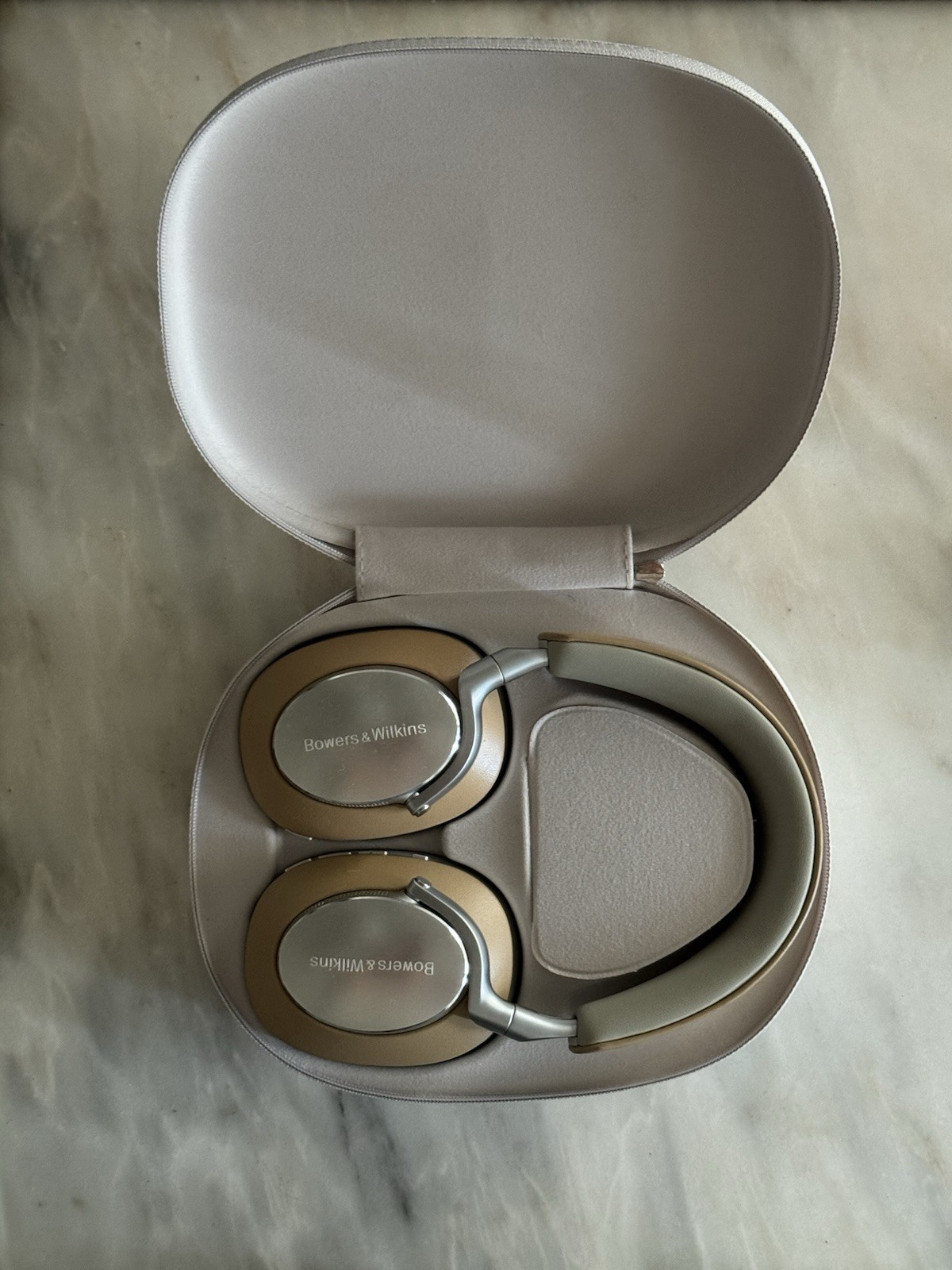 Bowers & Wilkins Px8 Wireless Bluetooth Noise-Canceling Over-Ear Headphones Gold