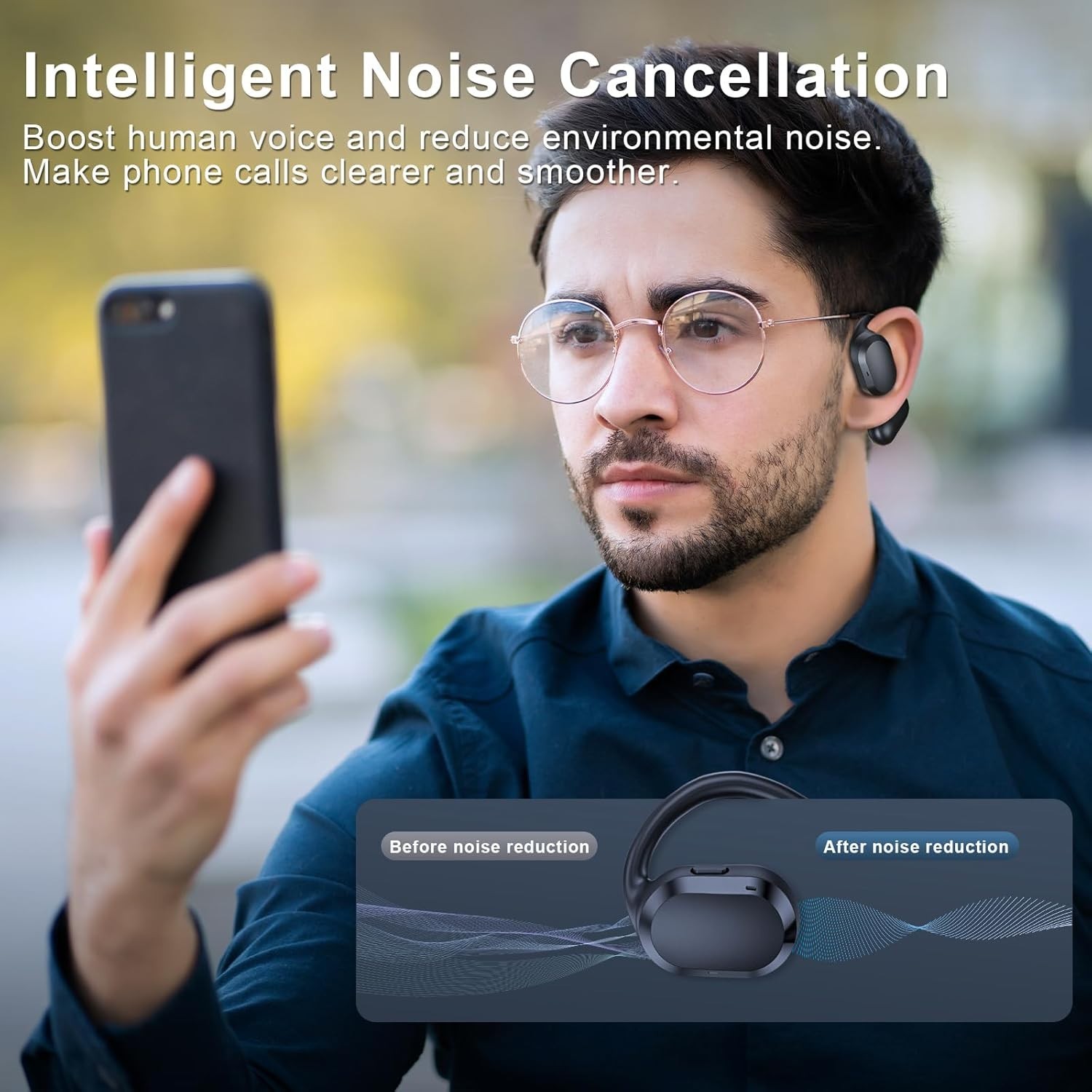 Auriculares abiertos para correr, entrenar, andar en bicicleta y conducir, NUEVO