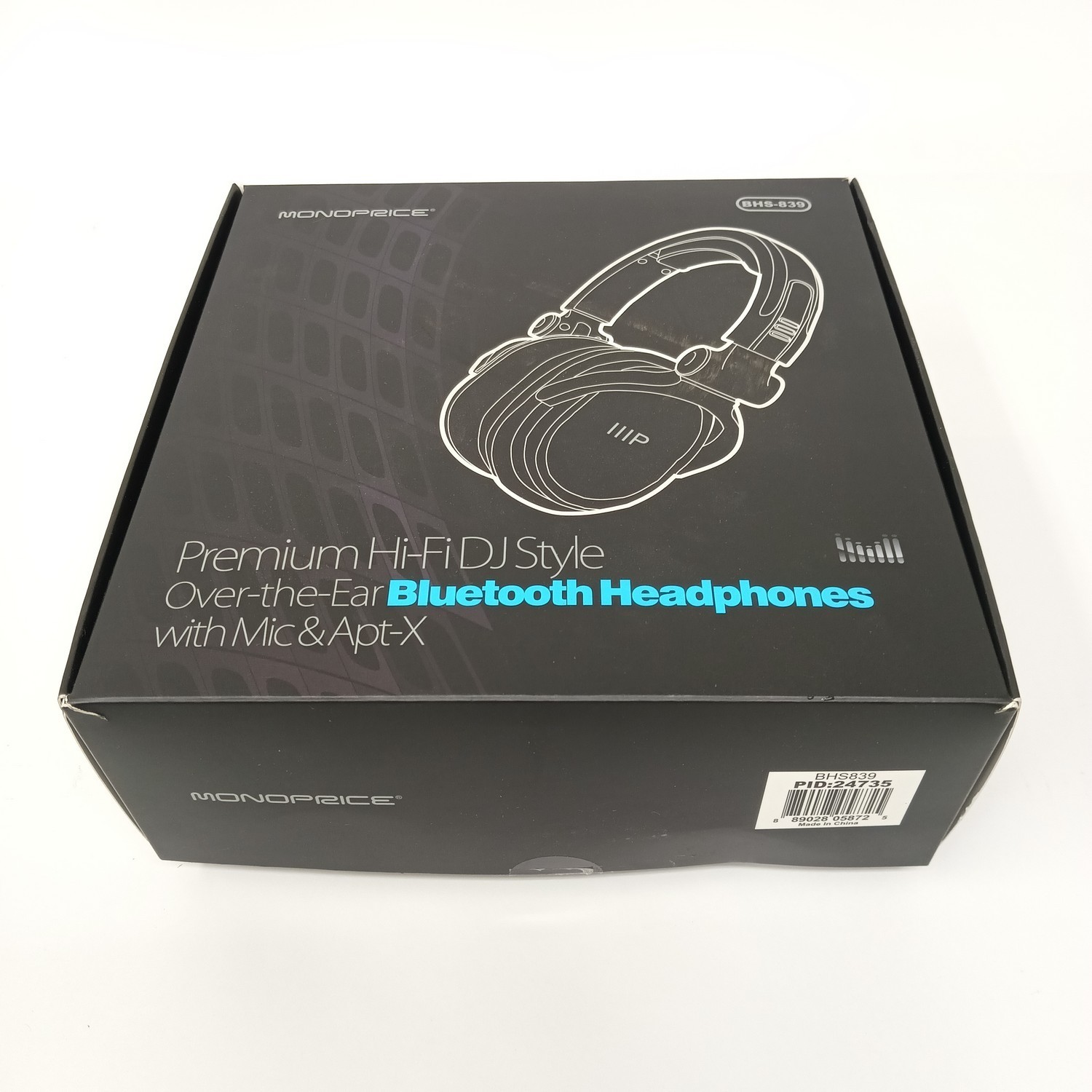 Monoprice Premium Hi-Fi DJ Style Over-The-Ear BlueTooth Headphones – BHS839