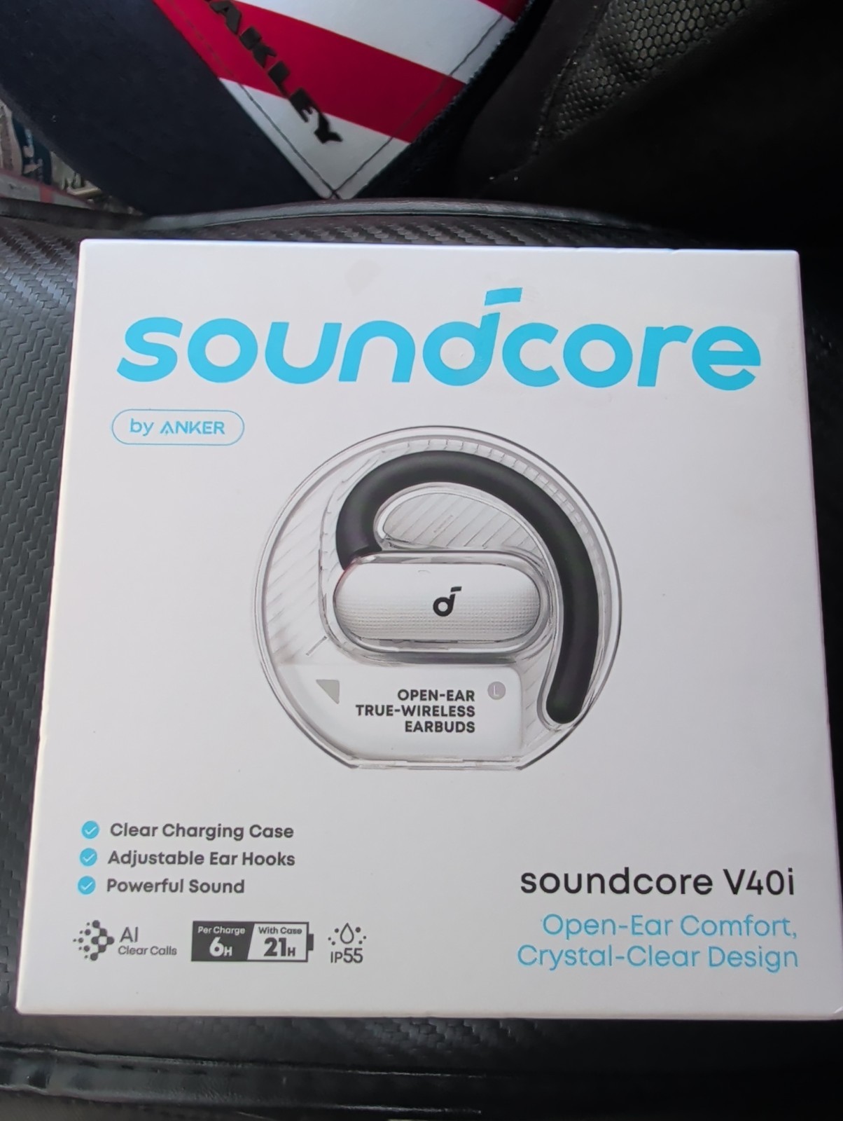 Soundcore V40i Open-Ear Headphone Al-Enhanced Clear Calls Sport Headset 21H Play