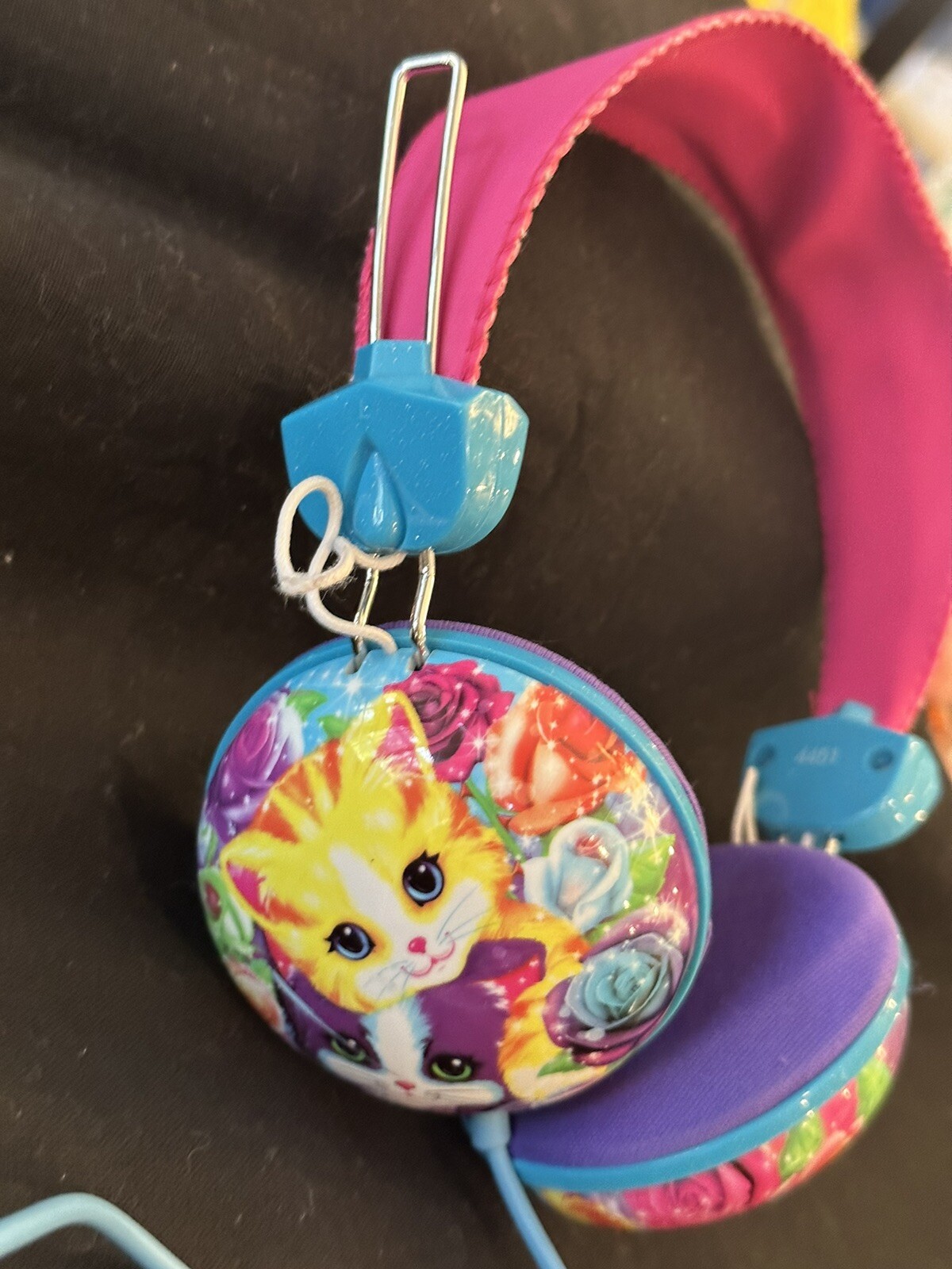 Lisa Frank Stero Head Phones headphone kitty cat adjustable size kids adults