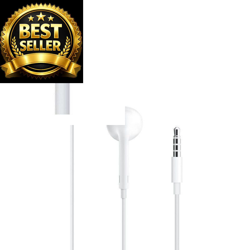 Apple EarPods Headphones with 3.5mm Plug, Wired Ear Buds One Size, White