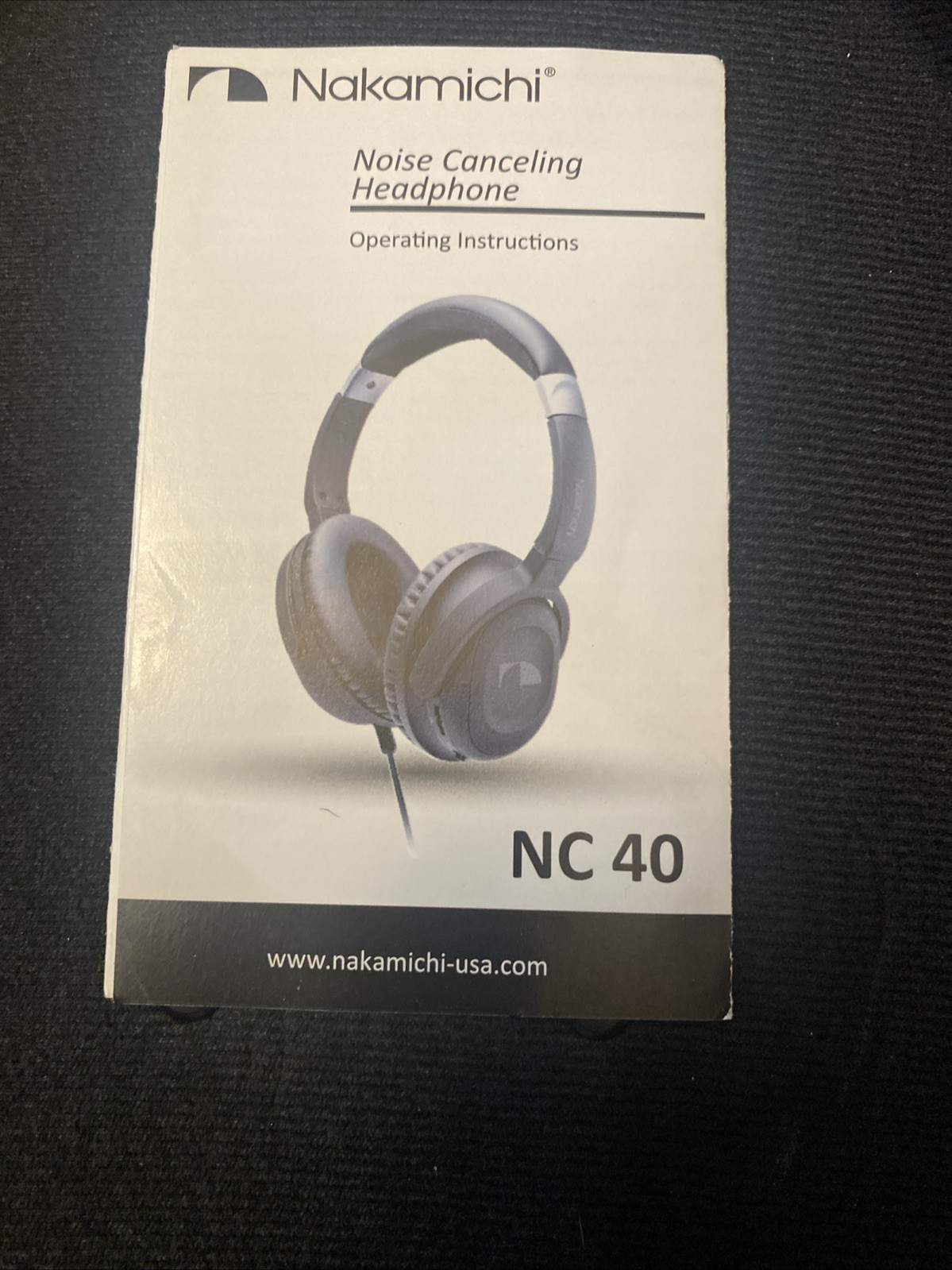 Nakamichi NC40 Noise-Cancelling Headphones, Carrying Case Included
