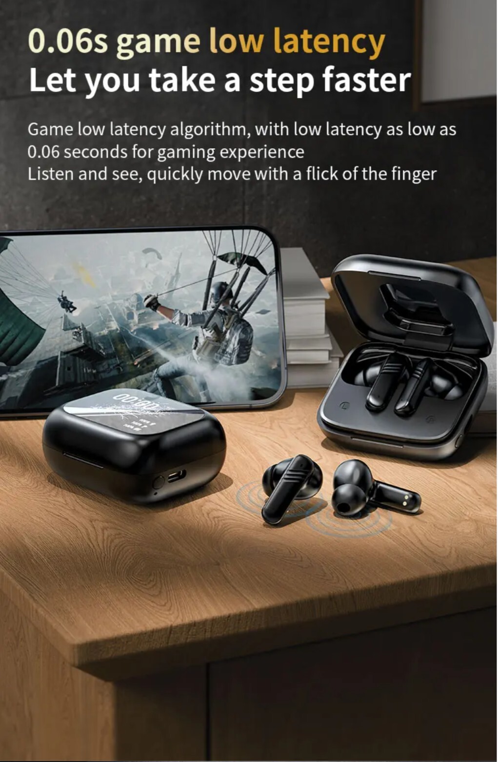 Earbuds, Noise Canceling,5.4 Bluetooth, 13mm Speakers. Newest 2025 Model LX-10